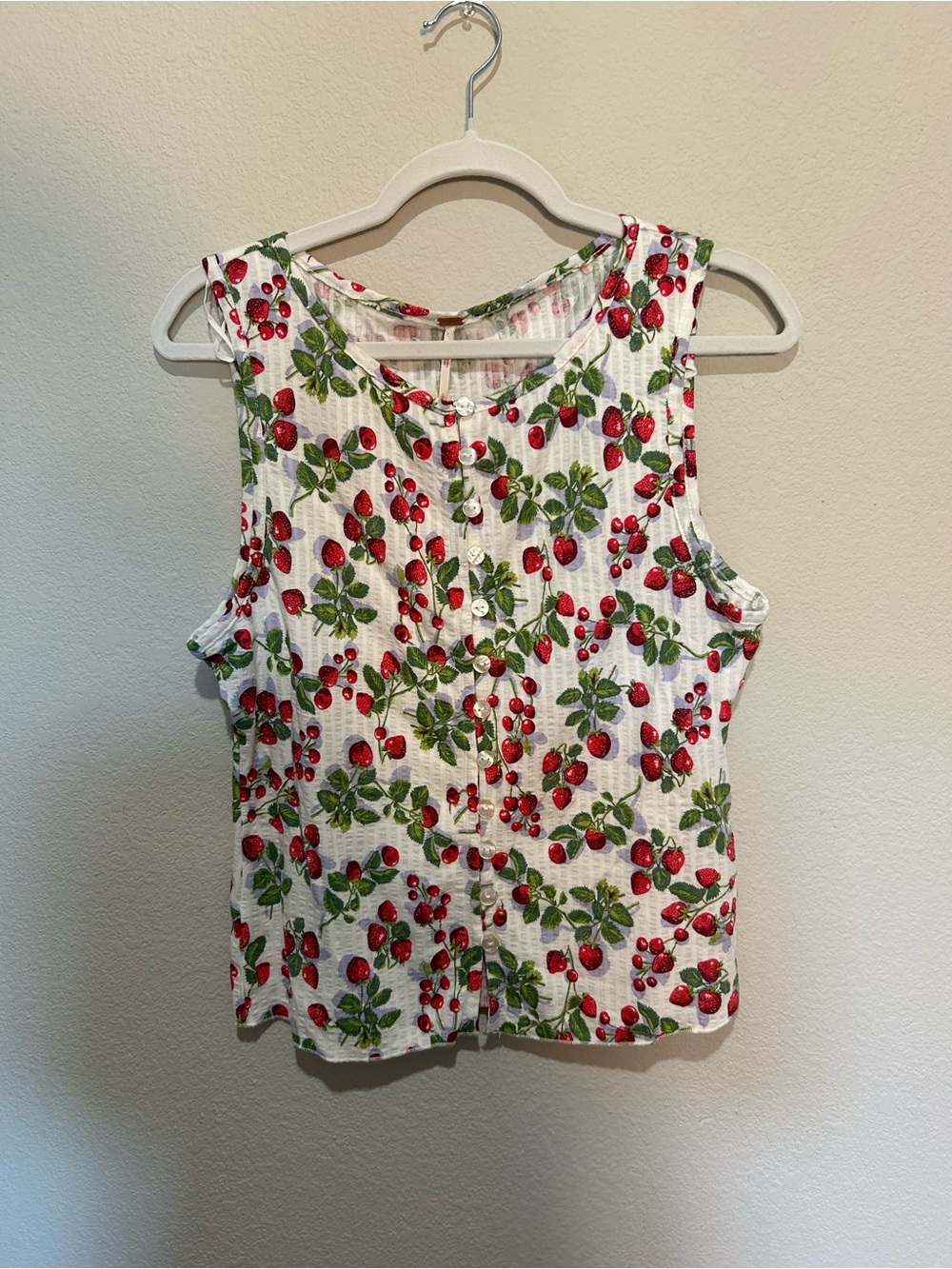Free People Strawberry Tank Top